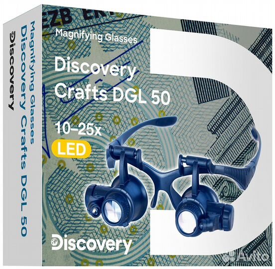 Лупа-очки Levenhuk Discovery Crafts DGL 50