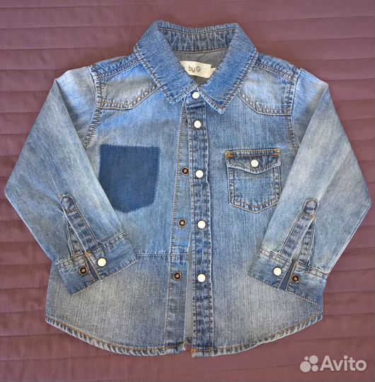 Рубашка джинсовая, р. 80