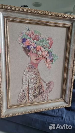 Картина вышивка