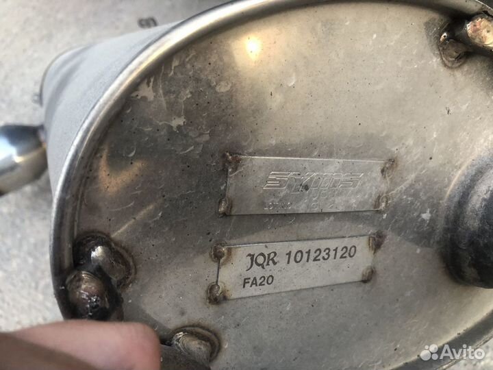 Глушитель subaru brz syms racing