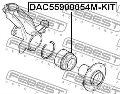 Подшипник ступицы citroen jumperrelay 06- передний