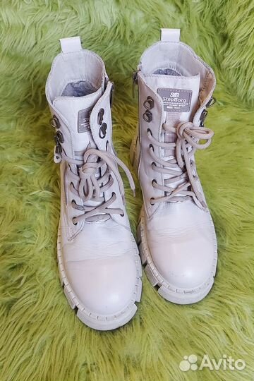 Ботинки зимние женские бежевые 39