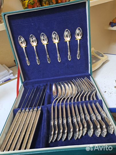 Набор столовых приборов мельхиор СССР