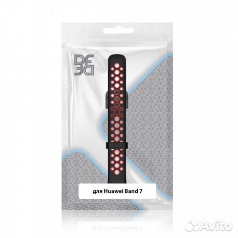 Ремешок спортивный силиконовый для Huawei Band 7 D
