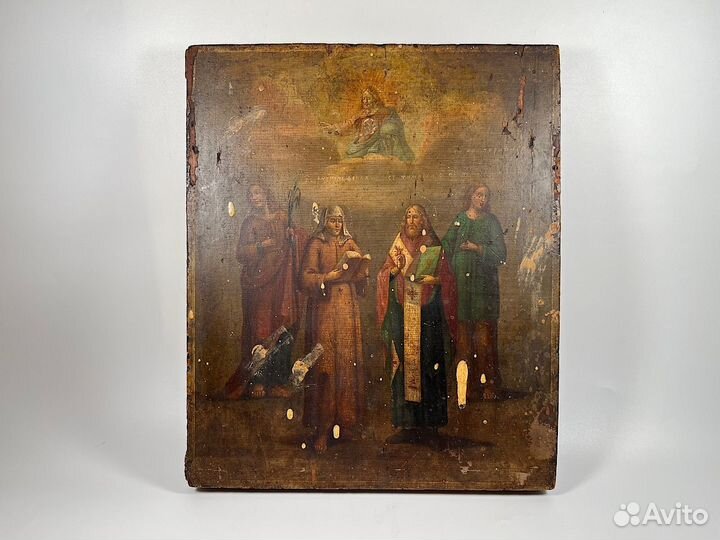 Икона Избранные Святые 19 век