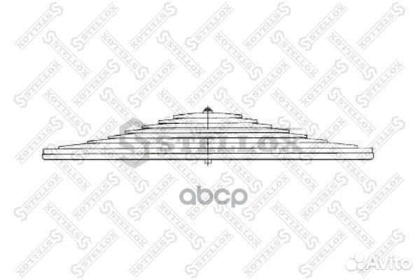84-55625-SX рессора 10-лист. задняя 10/25x90x2