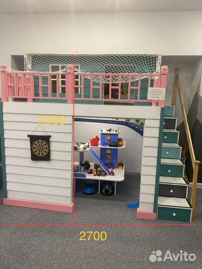 Игровой домик (гараж) для мальчиков деревянный