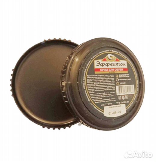 Крем для обуви эффектон 100г, 1 набор 6 штук