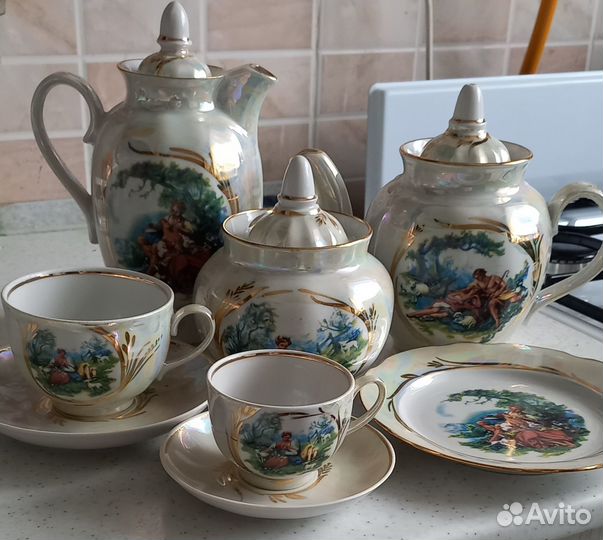 Чайный и кофейный сервизы Дулёвский фарфор