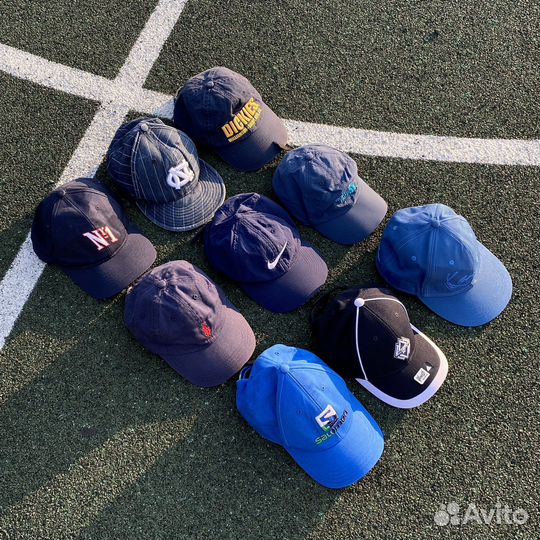 50 кепок, бейсболок new era, nike, vintage