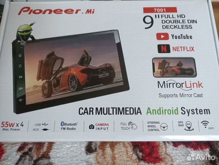 Автомагнитола 9 дюймов 2din android