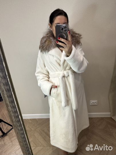 Шуба Эко мех и лиса