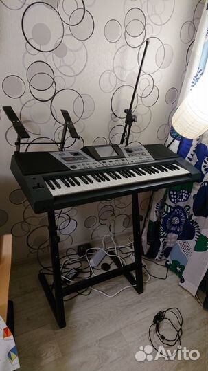 Стойка под синтезатор, ноутбук и микрофон