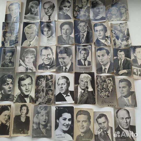 Открытки с актерами советского кино