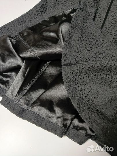 Кружевное чёрное платье новое размер 42