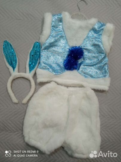 Новогодний костюм для мальчика зайчик, снеговик