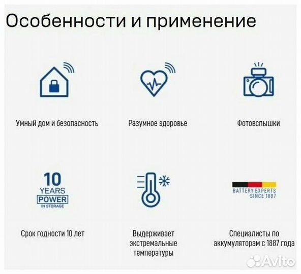 Батарейка Varta CR123A 3V 1430мАh BL-1