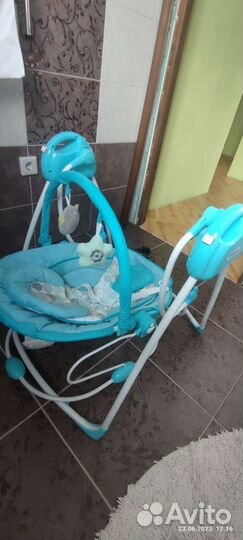 Детские качели шезлонг