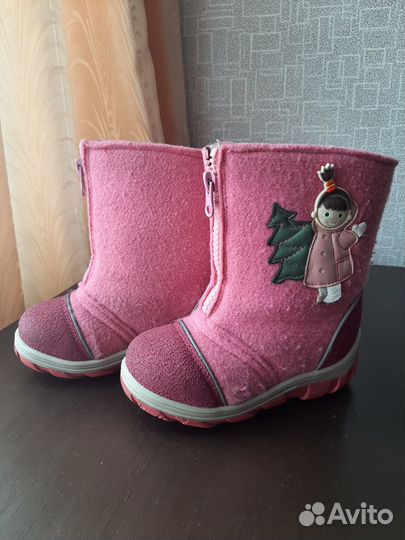 Валенки для девочки размер 25 розовые