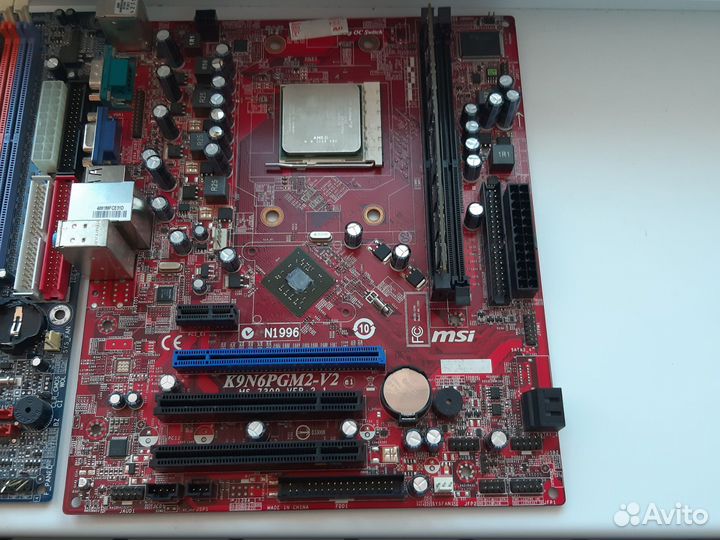 Материнские платы с процессорами и памятью