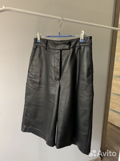 Шорты из экокожи lime