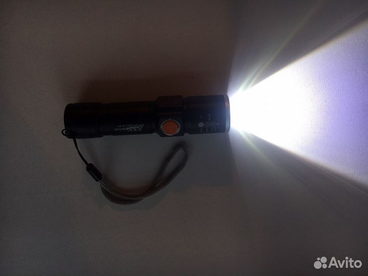 Фонарик новый мини USB
