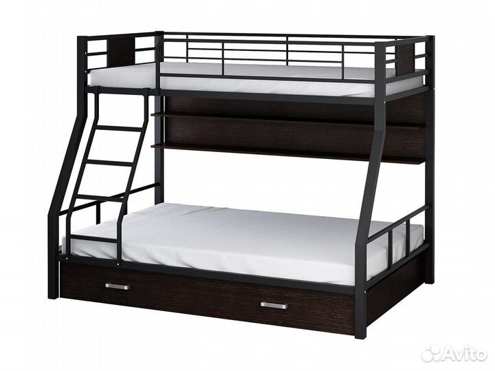 Двухъярусная кровать Металлическая детская