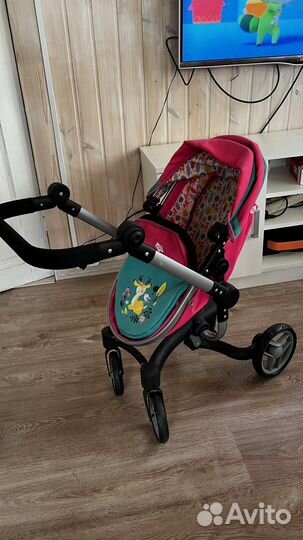 Комплект для куклы. Коляска, стульчик, качели