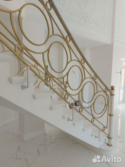 Современные перила Лофт. Кованые перила