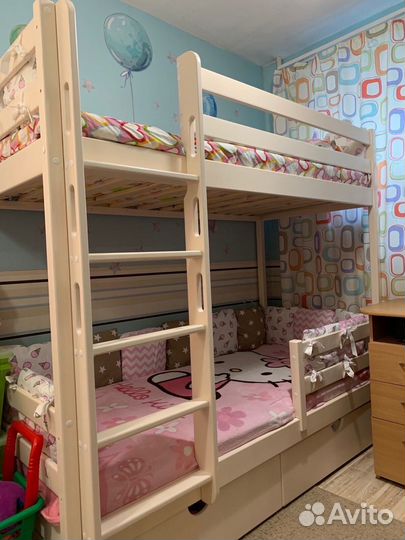 Детская двухъярусная кровать