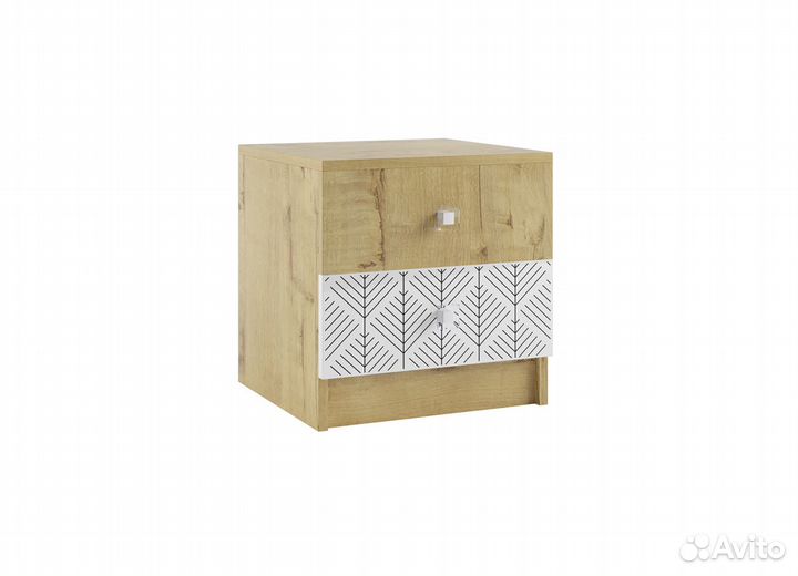 Модульная детская Сканди Белый глянец/Дуб Бунратти