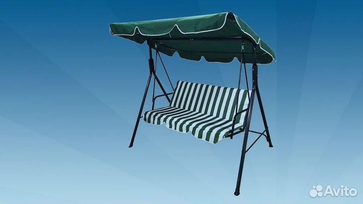 Садовые качели трехместные с нагрузкой до 220кг