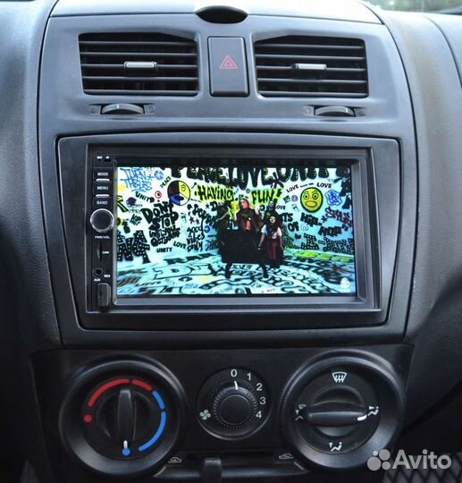 Магнитола 2 din LADA kalina, granta