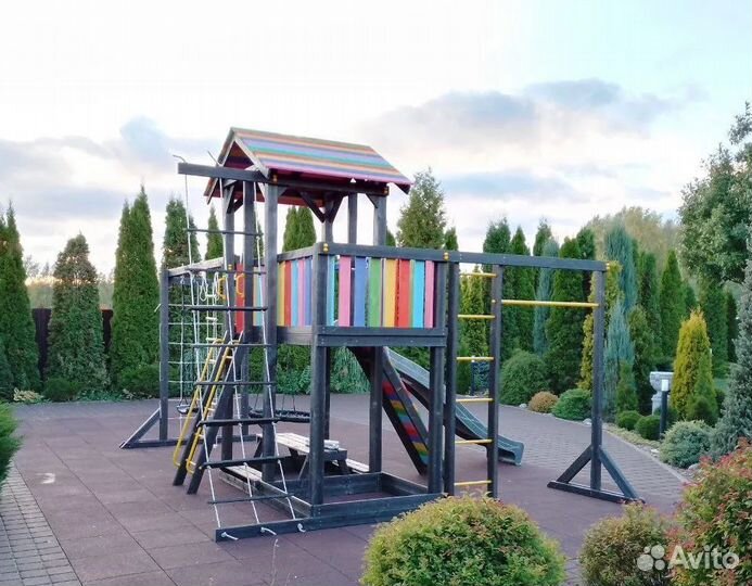 Игровые деревянные площадки