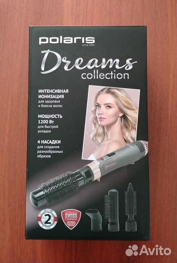 Фен щетка Polaris