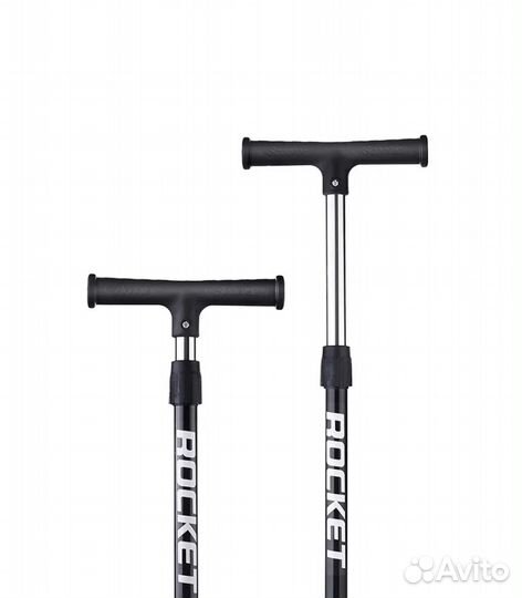 Самокат трёхколёсный rocket R0077, красный