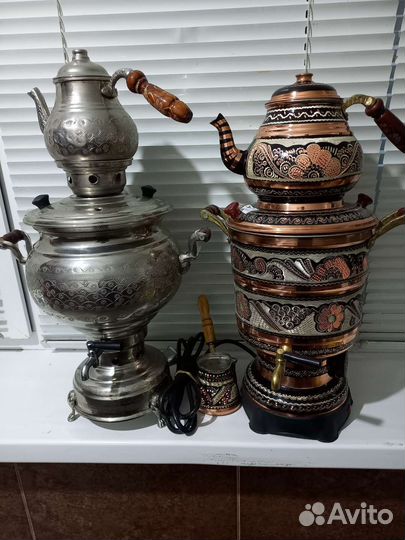 Самовар электрический расписной новый