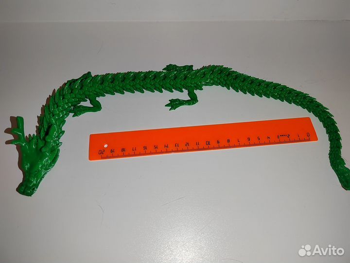 Подвижный дракон игрушка антистресс 45см