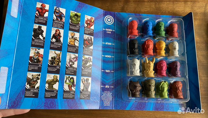 Marvel Марвел коллекция ластиков