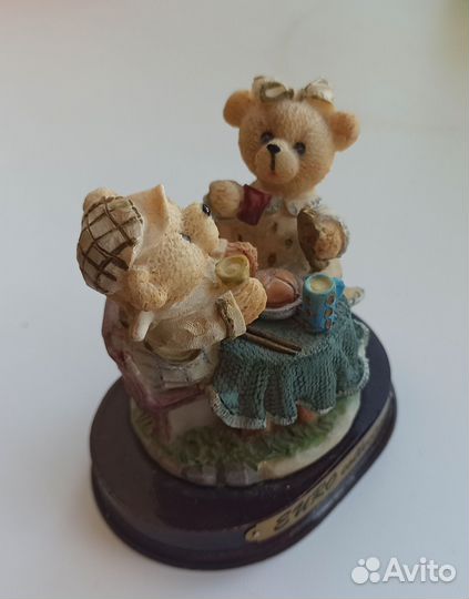 Коллекционные статуэтки медвежонок полистоун тедди