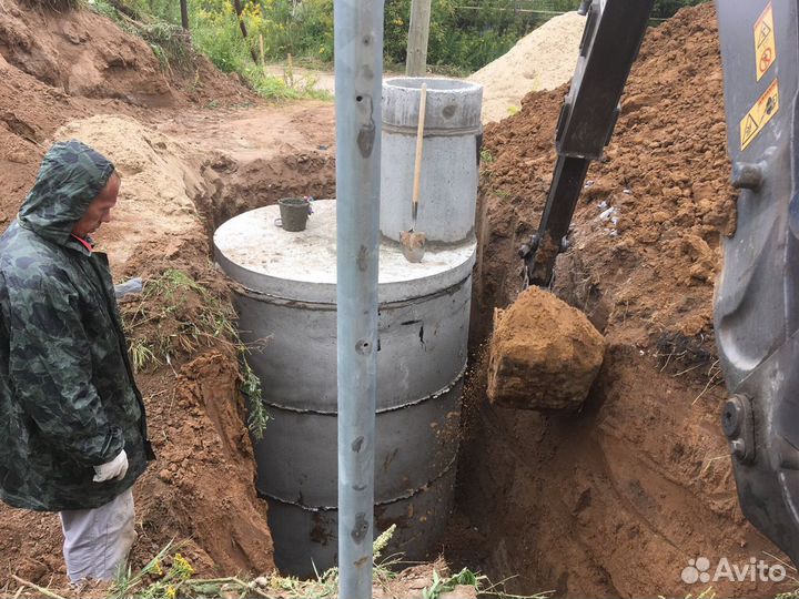 Септик - переливной - дренажный