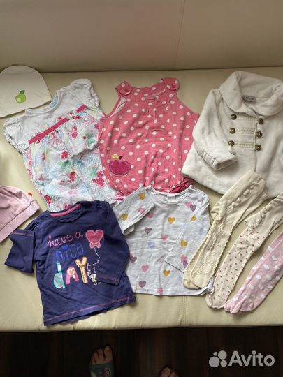Детские вещи пакетом для девочки 68 74 80