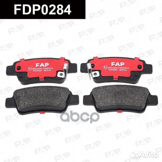 Тормозные колодки дисковые FDP0284 FDP0284 FAP
