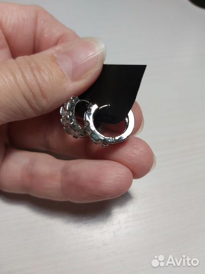 Серьги кольца бижутерия