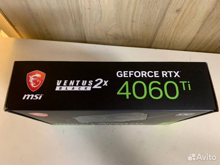 Видеокарта MSI GeForce RTX 4060 Ti Ventus 2X black