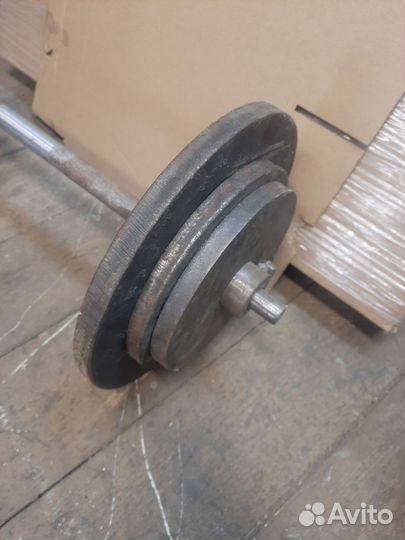 Штанга с блинами бу