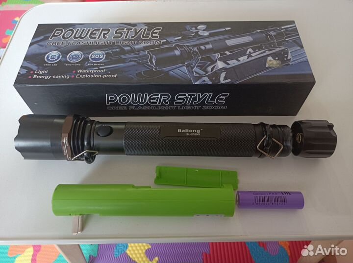 Фонарик аккумуляторный