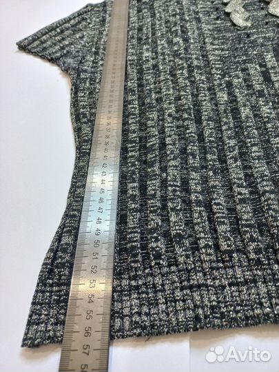 Водолазка кишка с коротким рукавом, с декором