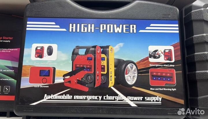 Автомобильный компрессор+пускозарядное уст-во 12В