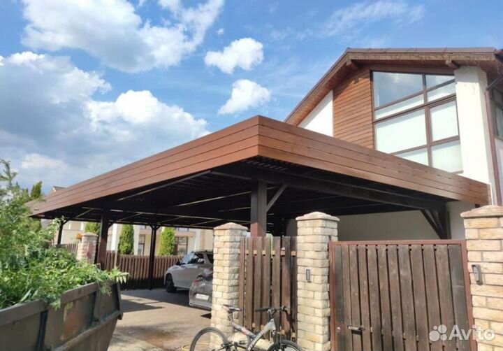 Навесы для автомобиля под ключ